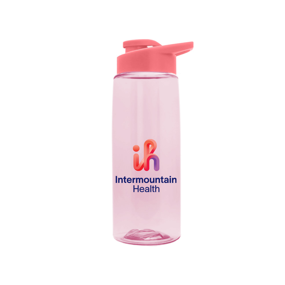 26 oz Tritan Bottle Lilac with Salmon Lid 